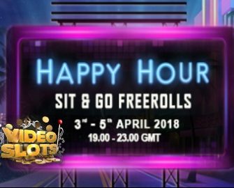 Videoslots – Happy Hours Sit & Go Freerolls!